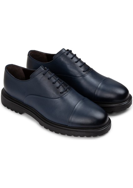 Deri Mavi Erkek Günlük Ayakkabı - 01026Mmvıe04 fiyatları
