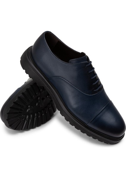 Deri Mavi Erkek Günlük Ayakkabı - 01026Mmvıe04 modelleri