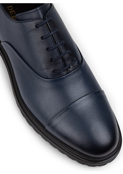 Deri Mavi Erkek Günlük Ayakkabı - 01026Mmvıe04 indirimleri