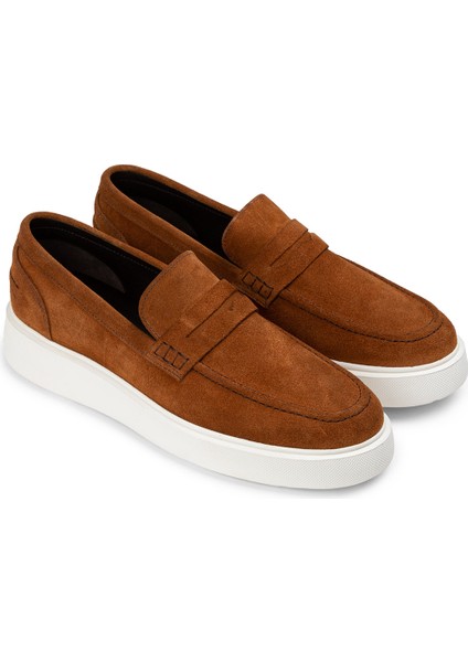 Süet Taba Rengi Erkek Loafer Ayakkabı - 01964Mtbae01 fiyatları