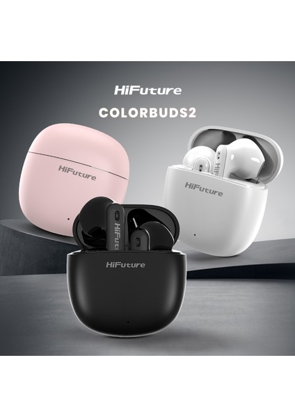 ColorBuds2 Kablosuz Bluetooth 5.3 IPX5 Su Geçirmez Mikrofonlu TWS Kulak İçi Kulaklık Pembe