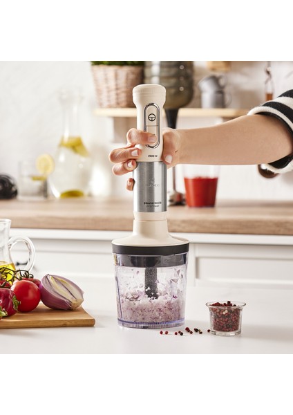 Mastermaid Prosteel 1500W Blender Seti Soft Cream-Inox