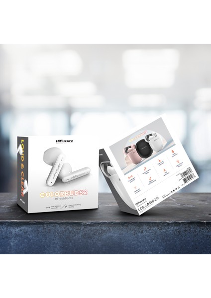 ColorBuds2 Kablosuz Bluetooth 5.3 IPX5 Su Geçirmez Mikrofonlu TWS Kulak İçi Kulaklık Beyaz
