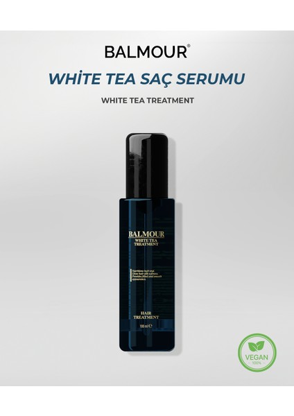 Vegan White Tea Kırık Uç Önleyici Saç Serumu 100 ml