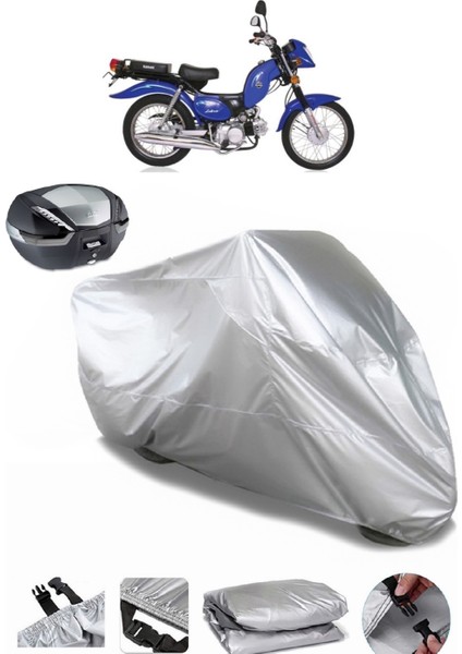 Kanuni Zebra 90 Arka Çanta Uyumlu Motosiklet Brandası Lüx Kalite Kalın Yüksek Kalite