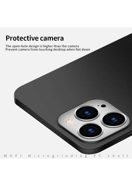 Iphone 13 Pro Telefon Kılıfı Kalkanı Ince Buzlu Kaplama Yüzeyi Sert Plastik Cep Telefonu Geri Kılıf Koruyucusu 6.1 Inç-Altın (Yurt Dışından) modelleri