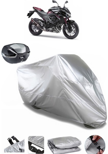 Kawasaki Z 800 Arka Çanta Uyumlu Motosiklet Brandası Lüx Kalite Kalın Yüksek Kalite