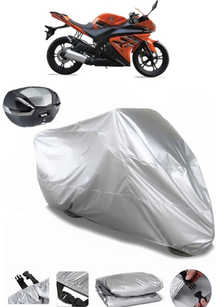 Kadırga KDR-250 Arka Çanta Uyumlu Motosiklet Brandası Lüx Kalite Kalın Yüksek Kalite