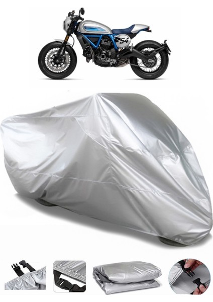 Ducati Scrambler Café Racer Motosiklet Brandası Lüx Kalite Kalın Yüksek Kalite