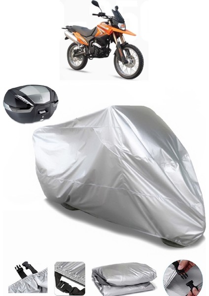 Kadırga KD-250GY Arka Çanta Uyumlu Motosiklet Brandası Lüx Kalite Kalın Yüksek Kalite