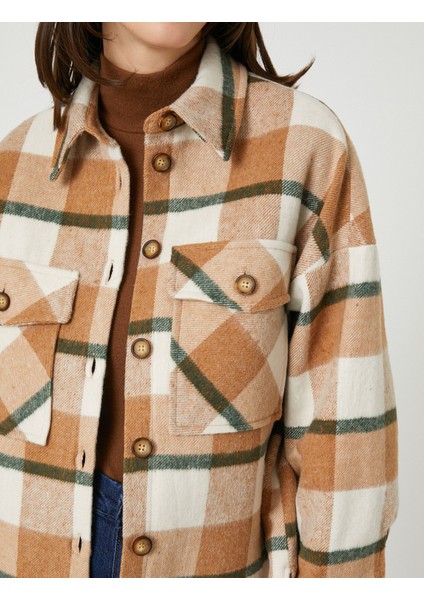 Şahika Ercümen x Koton - Cepli Düğmeli Oduncu Gömlek Ceket indirimleri