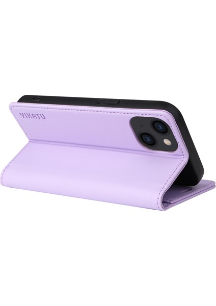 Iphone 13 Mini Telefon Kılıfı Için 5.4 Inç Kıvralı Pu Deri Cüzdan Kılıf Standı Manyetik Kapatma Koruyucu Telefon Kapak Light Mor (Yurt Dışından) fırsatları