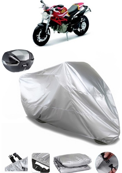 Ducati Monster 796 Arka Çanta Uyumlu Motosiklet Brandası Lüx Kalite Kalın Yüksek Kalite