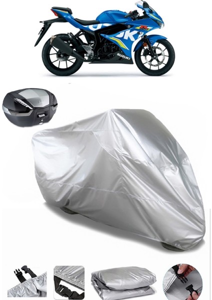 Suzuki Gsx-R 125 Arka Çanta Uyumlu Motosiklet Brandası Lüx Kalite Kalın Yüksek Kalite