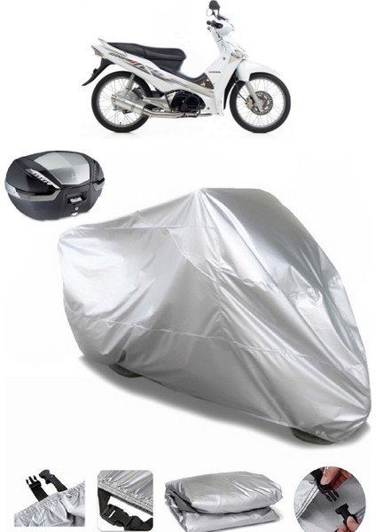 Honda Innova 125 Arka Çanta Uyumlu Motosiklet Brandası Lüx Kalite Kalın Yüksek Kalite