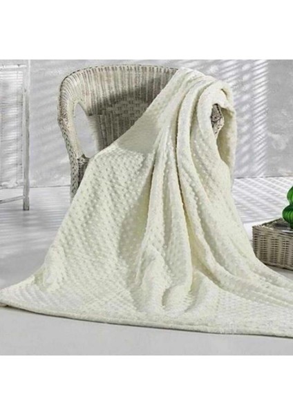 Merinos Pearl Tomurcuk Kemik Çift Kişilik Battaniye
