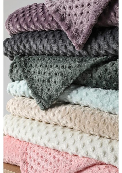 Merinos Pearl Tomurcuk Kemik Çift Kişilik Battaniye