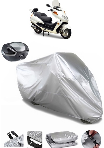 Asya As 150 T1 Arka Çanta Uyumlu Motosiklet Brandası Lüx Kalite Kalın Yüksek Kalite