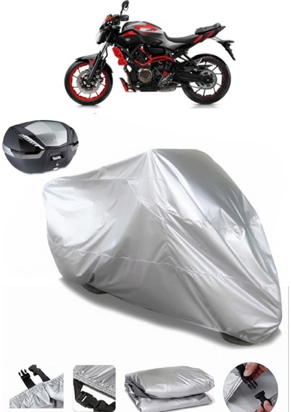 Yamaha Mt-07 Moto Cage Arka Çanta Uyumlu Motosiklet Brandası Lüx Kalite Kalın Yüksek Kalite