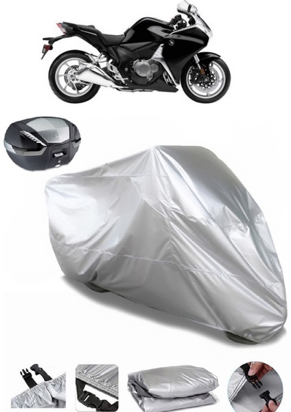 Honda Vfr 1200 F Arka Çanta Uyumlu Motosiklet Brandası Lüx Kalite Kalın Yüksek Kalite