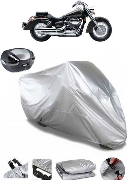 Honda Vt 750 C Shadow Arka Çanta Uyumlu Motosiklet Brandası Lüx Kalite Kalın Yüksek Kalite