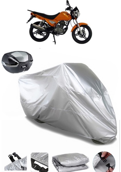 Mondial 150 Mc Arka Çanta Uyumlu Motosiklet Brandası Lüx Kalite Kalın Yüksek Kalite