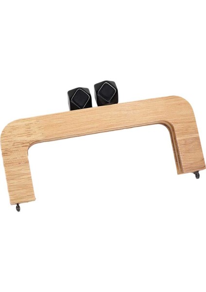 Ahşap Burs Renkli Boncuklu - Natürel 20CM - Siyah