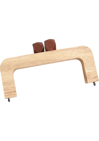 Ahşap Burs Renkli Boncuklu - Natürel 20CM - Kahve