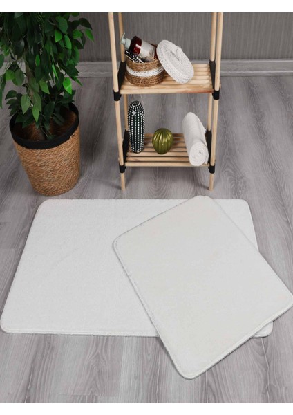 Modern Dekoratif Peluş Simirna 50X80-50X40 Banyo Klozet Takımı