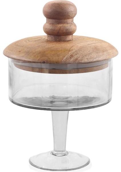Madera Ayaklı Kurabiye Kavanozu 26 x 17 x 17 cm