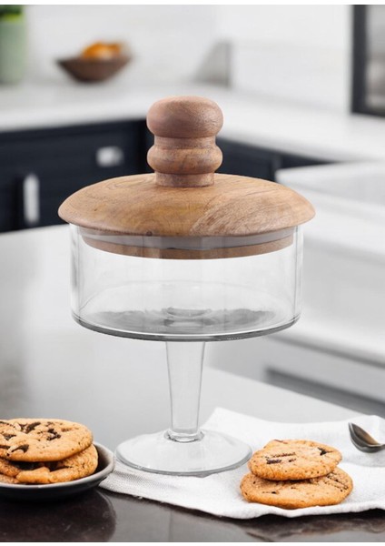 Madera Ayaklı Kurabiye Kavanozu 26 x 17 x 17 cm fiyatları