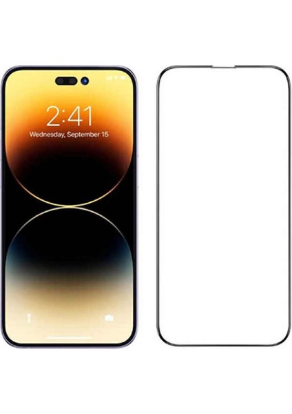 Apple iphone 15 Pro Tam Kaplayan Darbe Dayanıklı Parlak Esnek Kırılmaz Ekran Koruyucu