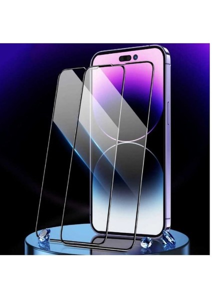 Apple iphone 14 Pro Tam Kaplayan Darbe Dayanıklı Parlak Esnek Kırılmaz Ekran Koruyucu