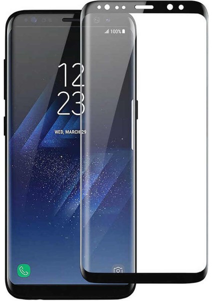 Cover Center  Samsung Galaxy S9 Plus Siyah Tam Kaplayan Darbe Dayanıklı Parlak Esnek Kırılmaz Ekran Koruyucu