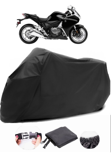 Honda Vfr 1200 F Siyah Motosiklet Branda Su Geçirmez Dayanıklı Kumaş