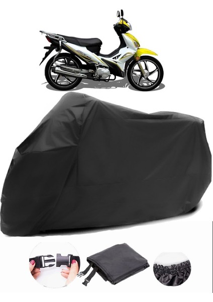 Arora Ar 100-B Siyah Motosiklet Branda Su Geçirmez Dayanıklı Kumaş