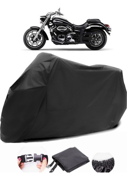 Yamaha Xvs 950 A Siyah Motosiklet Branda Su Geçirmez Dayanıklı Kumaş
