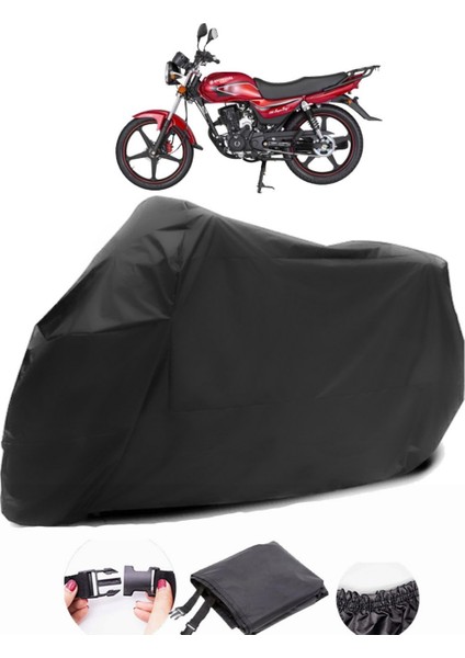 Mondial 100 Superboy I Siyah Motosiklet Branda Su Geçirmez Dayanıklı Kumaş