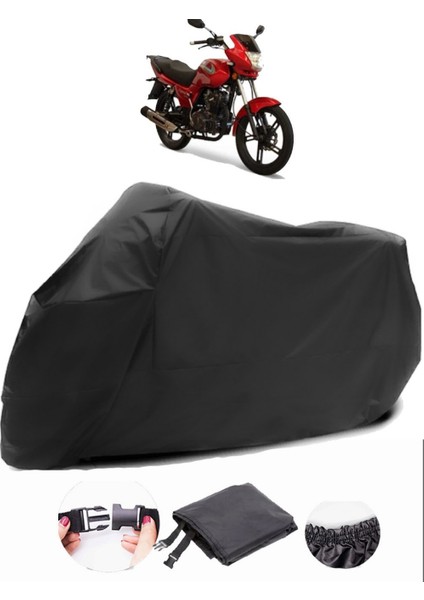 Asya Legent 150 Siyah Motosiklet Branda Su Geçirmez Dayanıklı Kumaş