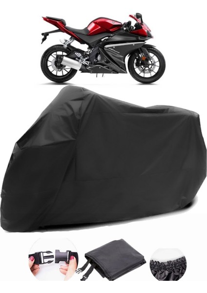 Yamaha Yzf R125 Siyah Motosiklet Branda Su Geçirmez Dayanıklı Kumaş