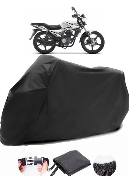 Rks RK125-R Siyah Motosiklet Branda Su Geçirmez Dayanıklı Kumaş