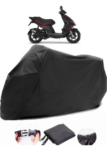 Piaggio Nrg Power 50 Siyah Motosiklet Branda Su Geçirmez Dayanıklı Kumaş