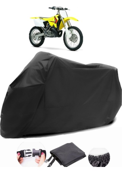 Suzuki Rm 250 Siyah Motosiklet Branda Su Geçirmez Dayanıklı Kumaş