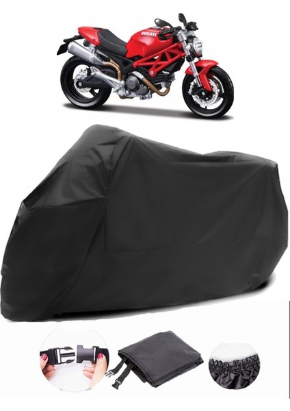 Ducati Monster 696 Siyah Motosiklet Branda Su Geçirmez Dayanıklı Kumaş