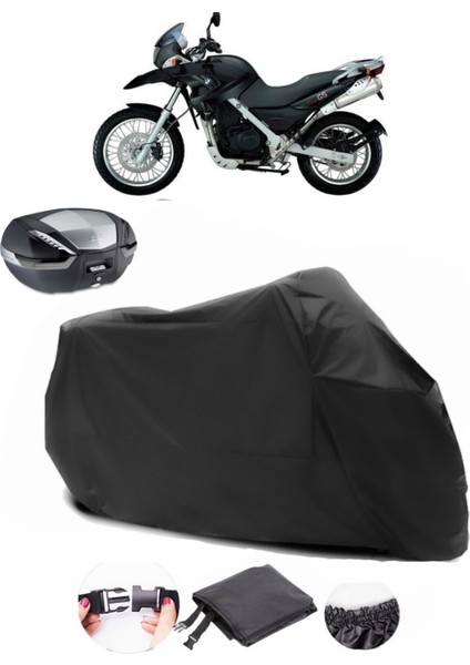 Bmw F 650 Gs Siyah Arka Çanta Uyumlu Motosiklet Branda Su Geçirmez Dayanıklı Kumaş