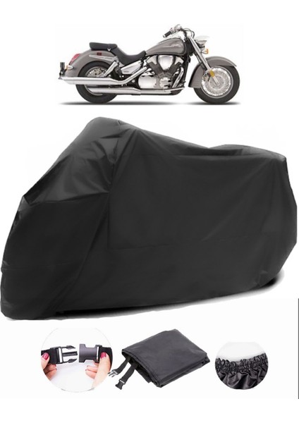 Honda Vtx 1300 S Siyah Motosiklet Branda Su Geçirmez Dayanıklı Kumaş