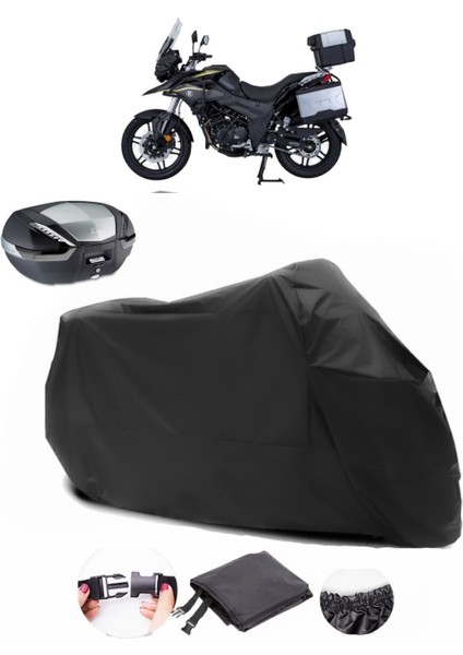 Mondial Rx3-S Evo Siyah Arka Çanta Uyumlu Motosiklet Branda Su Geçirmez Dayanıklı Kumaş