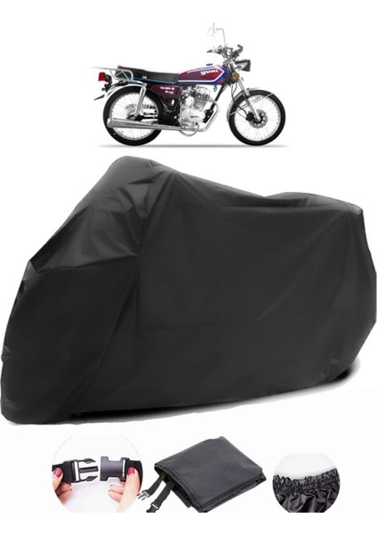 Yuki YK-180M Modify Siyah Motosiklet Branda Su Geçirmez Dayanıklı Kumaş