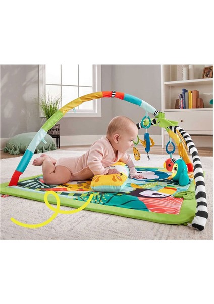 HJW08 Fisher Price 3ü1 Arada Yağmur Ormanı Jimnastik Merkezi