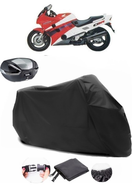 Honda Cbr 1000 F Siyah Arka Çanta Uyumlu Motosiklet Branda Su Geçirmez Dayanıklı Kumaş